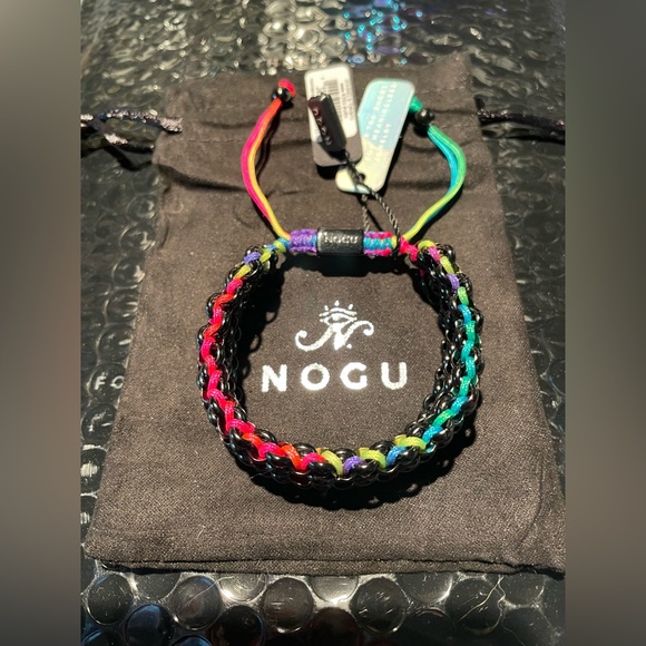 NOGU Jewelry - 💛❤️ NOGU Deluxe Kismet Spectrum Gunmetal Adjustable Bracelet 💙💜
